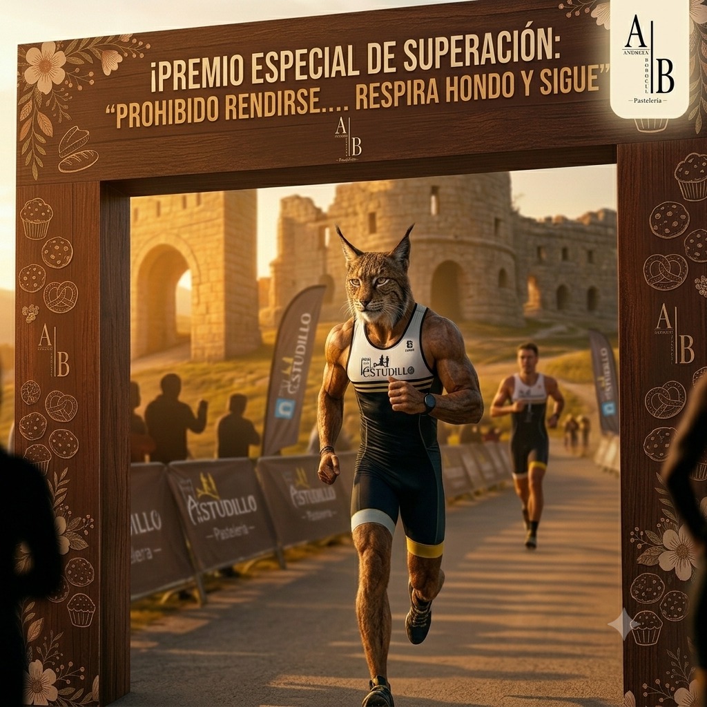 🏆 ¡Este año el Triatlón de Astudillo premia el espíritu inquebrantable!

Presentamos el PREMIO ESPECIAL DE SUPERACIÓN:

🚫 "PROHIBIDO RENDIRSE.... RESPIRA HONDO Y SIGUE" 🚫

Un reconocimiento para quien encarna la determinación pura, patrocinado por la dulzura y el apoyo de AB Pastelería.

¿Quién será el primero/a en llevárselo? 👀🏃‍♂️🏊‍♂️🚴‍♂️